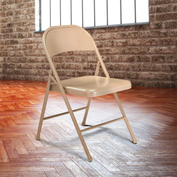 Interion Steel Stackable Folding Chair Folding Chair Set Wayfair